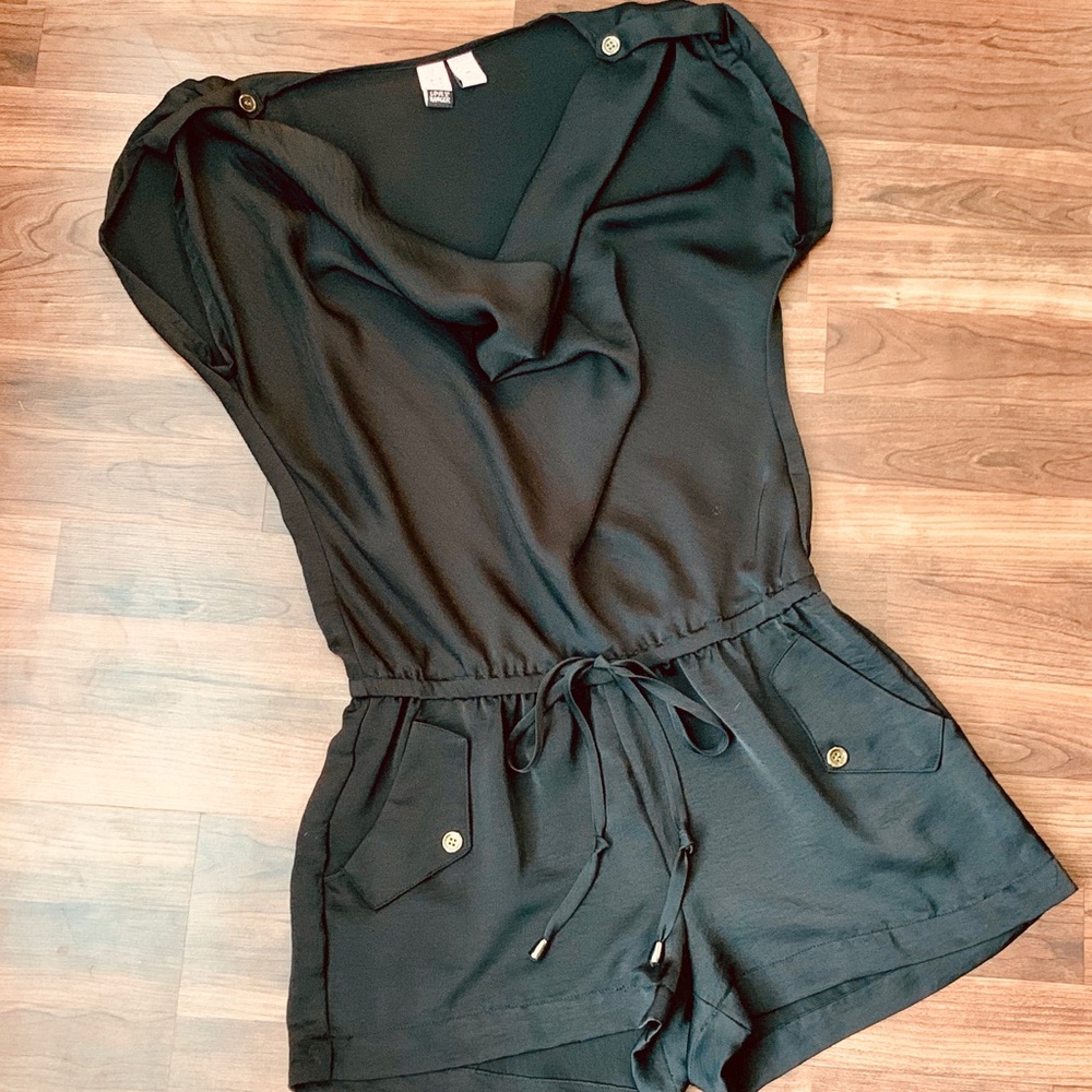 Love On A Hanger Black Romper
